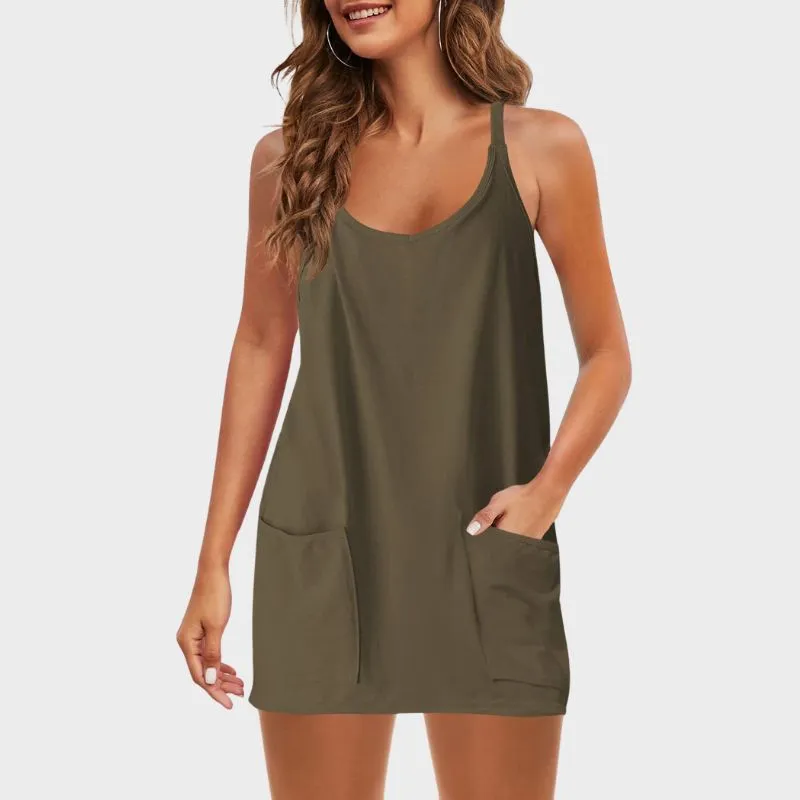 THAIS - Avslappnad V-hals Romper Jumpsuit