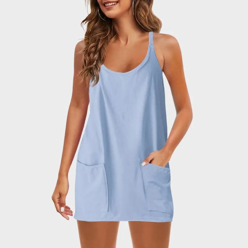 THAIS - Avslappnad V-hals Romper Jumpsuit