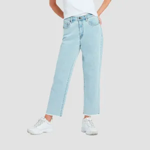 Volcom Stone Step High Rise Jeans Thrifter Blue Light - Womens