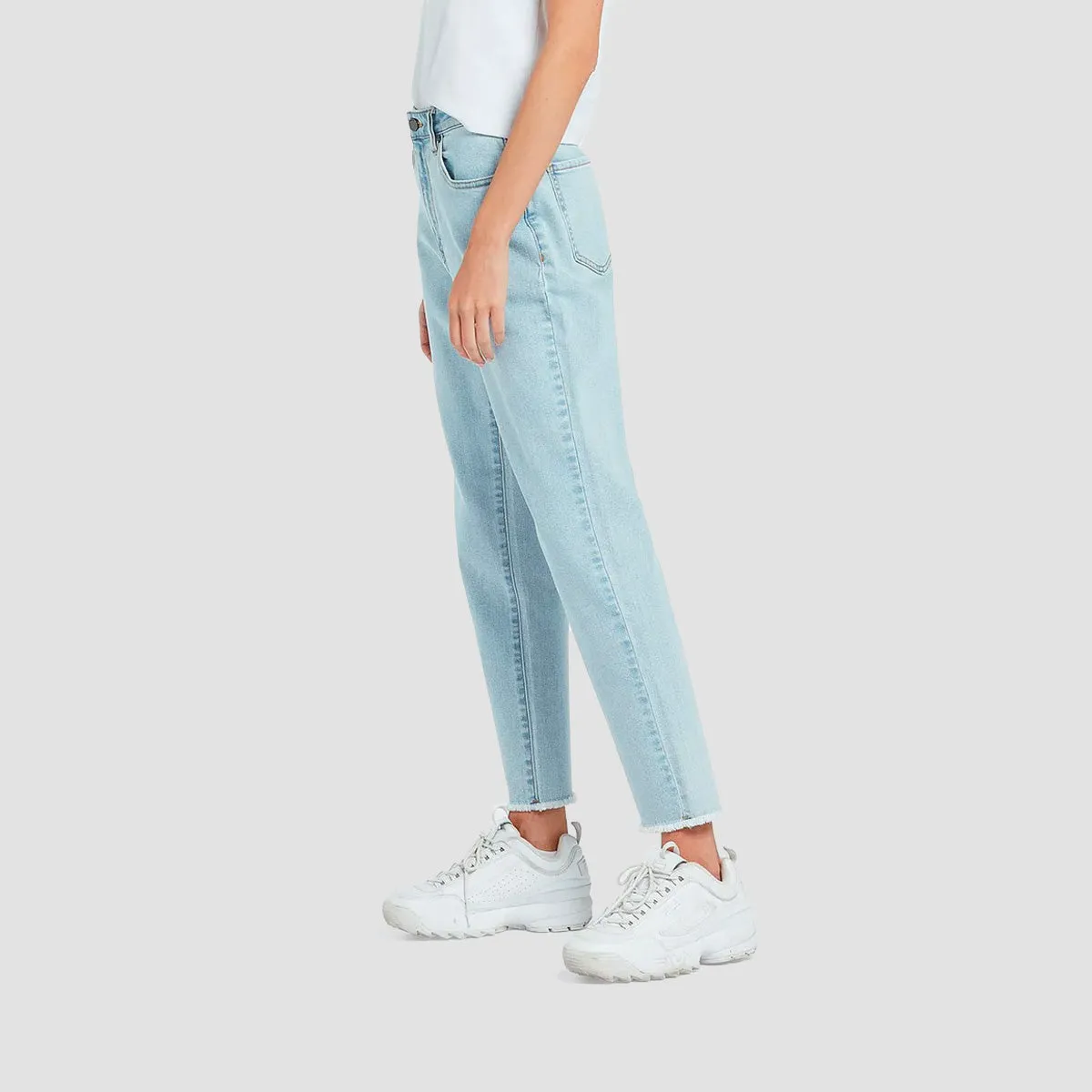 Volcom Stone Step High Rise Jeans Thrifter Blue Light - Womens
