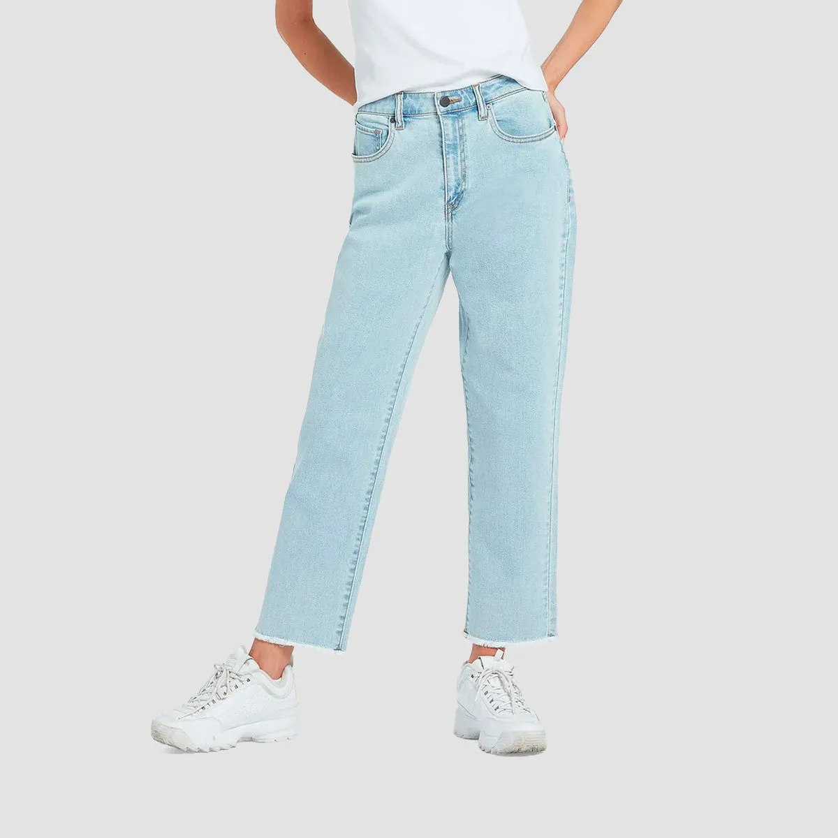 Volcom Stone Step High Rise Jeans Thrifter Blue Light - Womens