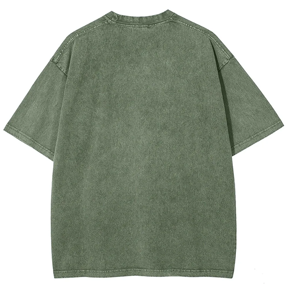 Women Washed Vintage Holy Child Graphic Tee