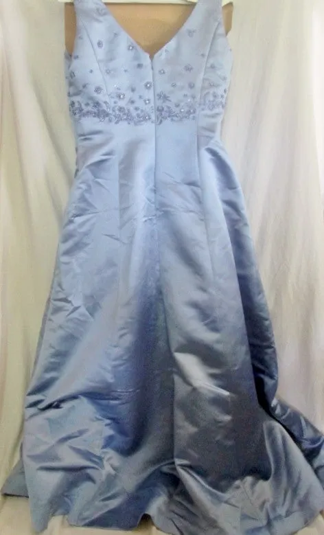 WOMENS BILL LEVKOFF Maxi Dress Evening Gown 12 PURPLE Bridesmaid  Wedding