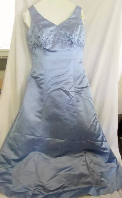 WOMENS BILL LEVKOFF Maxi Dress Evening Gown 12 PURPLE Bridesmaid  Wedding